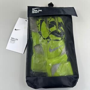 Nike Grip3 Goalkeeper Gloves Adult Size 9 Volt Black Football Soccer Goalie NEW